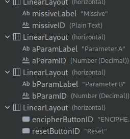 Android Studio Component IDs